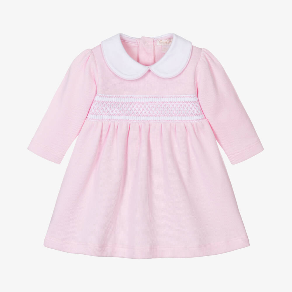 Kissy Kissy-Girls Pink Smocked Cotton Dress | Childrensalon Outlet