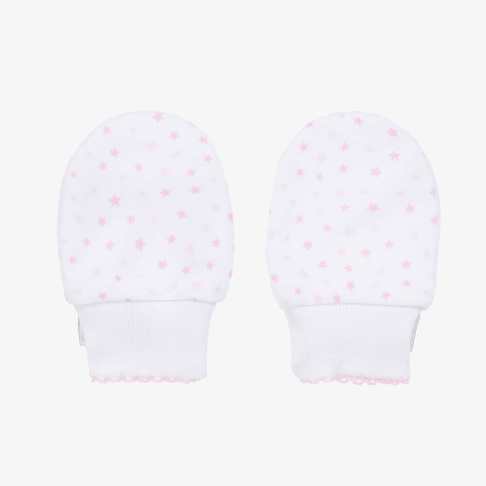 Kissy Kissy-Girls Pink-Star Baby Mitts | Childrensalon Outlet