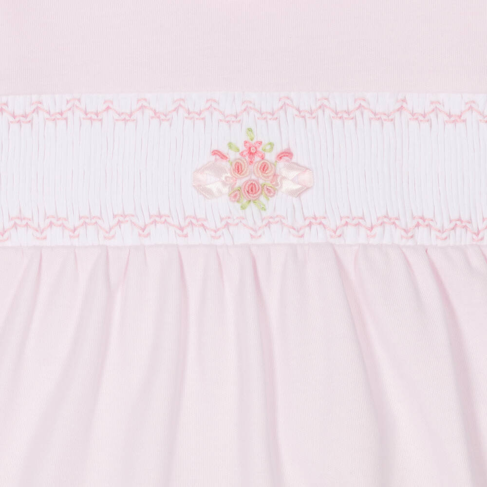 Kissy Kissy-Girls Pink Summer Medley Babygrow | Childrensalon Outlet