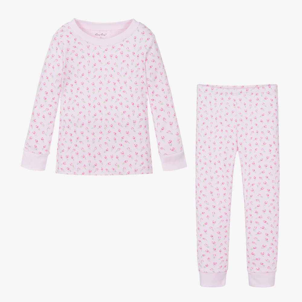 Kissy Kissy-بيجاما وردية للبنات بتصميم زهرة التوليب الحالمة | Childrensalon Outlet