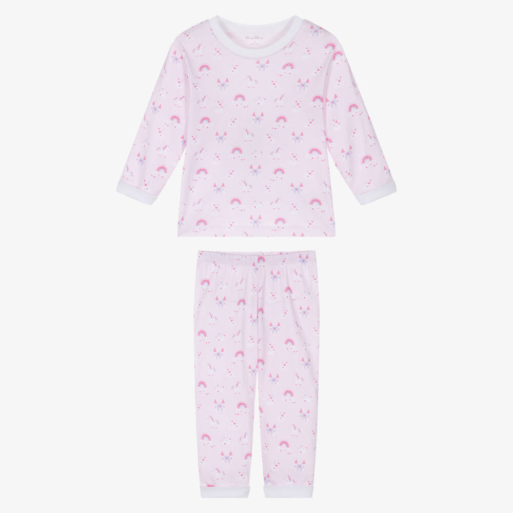 Kissy Kissy-Girls Pink Unicorn Pima Pyjamas | Childrensalon Outlet