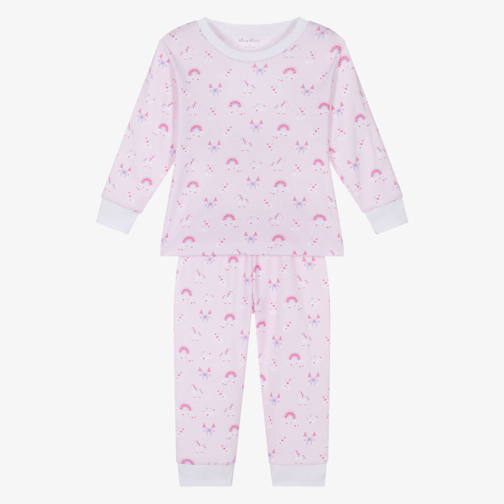Kissy Kissy-Girls Pink Unicorn Pima Pyjamas | Childrensalon Outlet