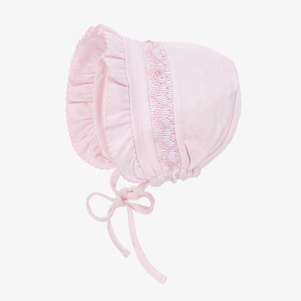 Kissy Kissy-Girls Rosy Handcrafted Smocked Bonnet | Childrensalon Outlet