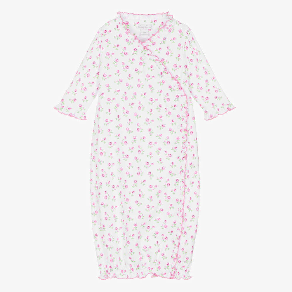 Kissy Kissy-Girls Rosy Pink Floral Day Gown | Childrensalon Outlet