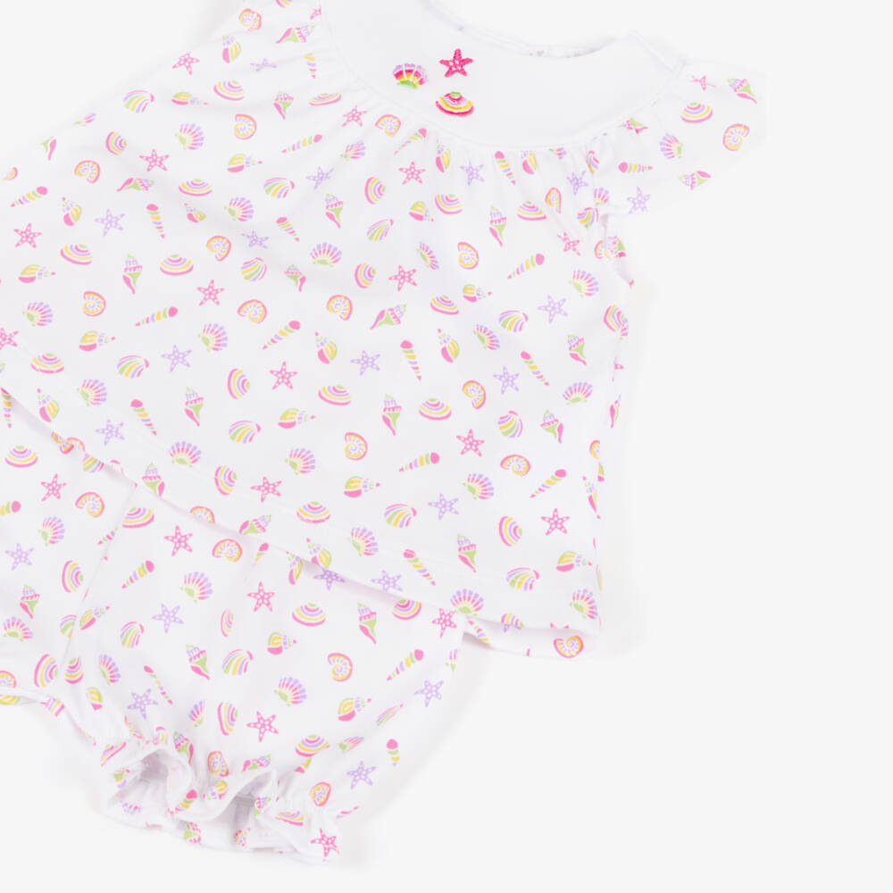 Kissy Kissy-Белый комплект шорт Seashell Dream для девочек | Childrensalon Outlet