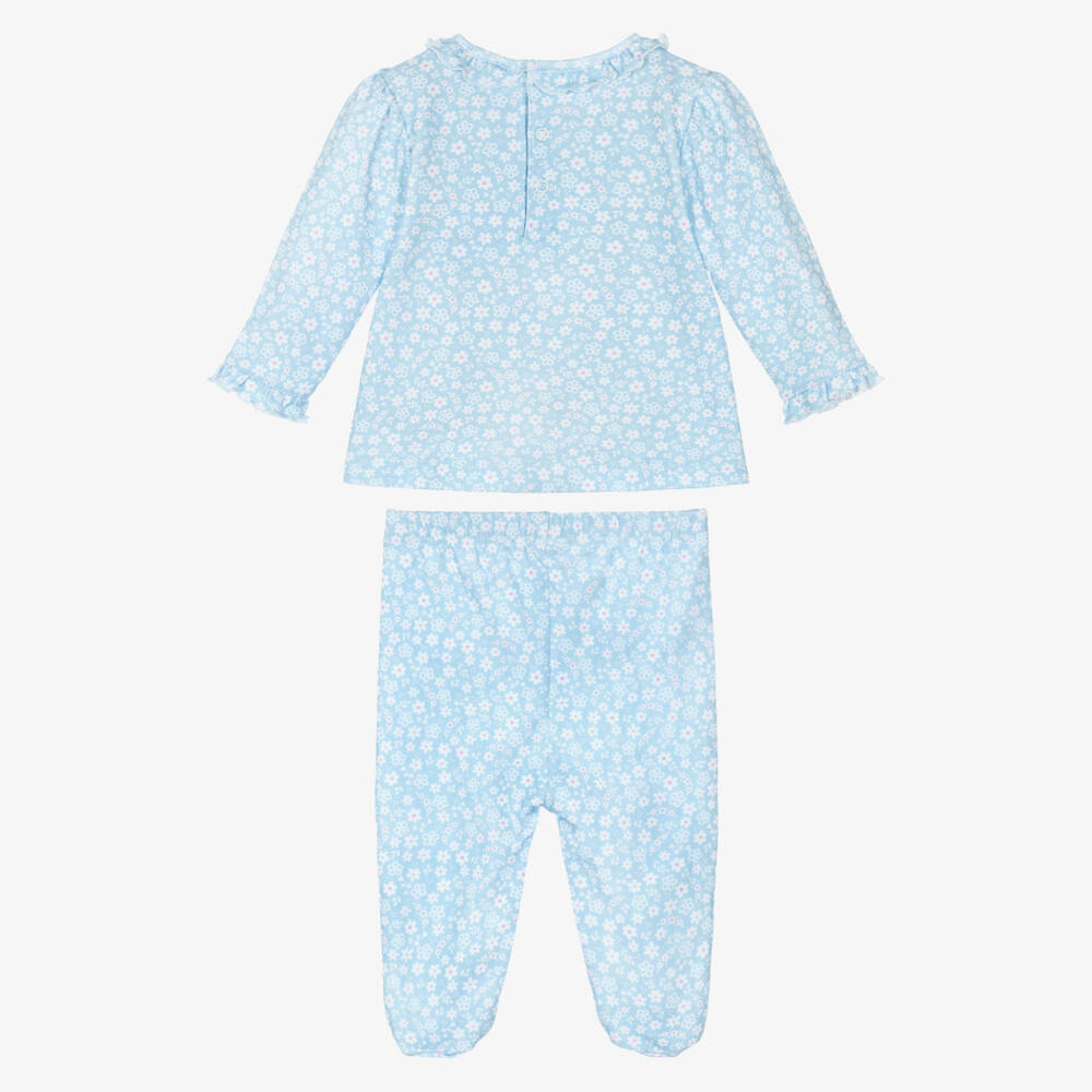 Kissy Kissy-Мягкий голубой цветочный боди для девочек | Childrensalon Outlet