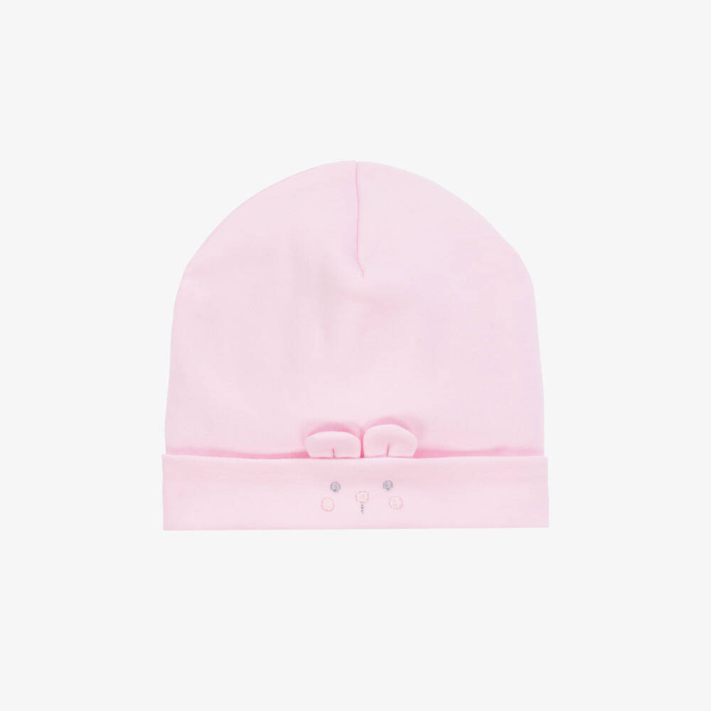 Kissy Kissy-Girls Soft Pink Bear Hat | Childrensalon Outlet