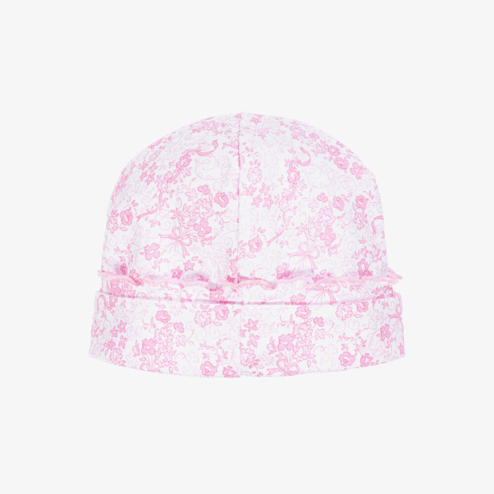 Kissy Kissy-Girls Soft Pink Floral Hat | Childrensalon Outlet