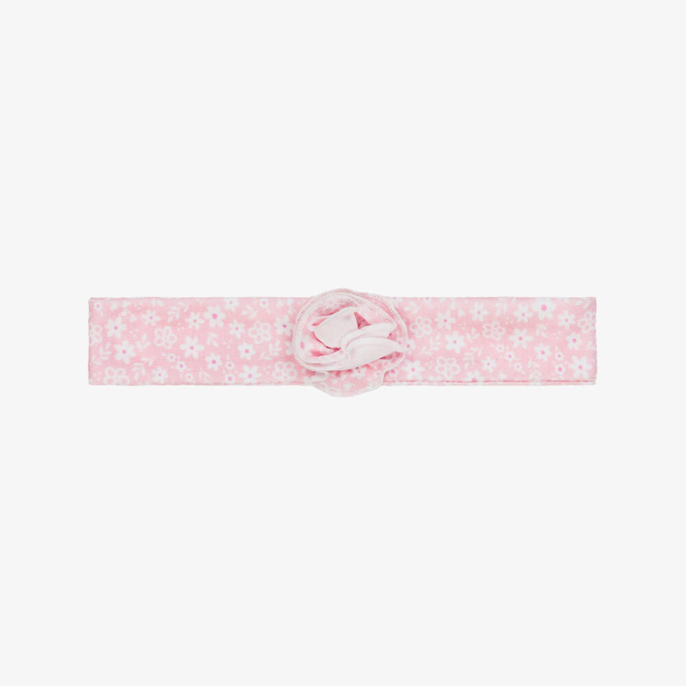 Kissy Kissy-Girls Soft Pink Floral Headband | Childrensalon Outlet