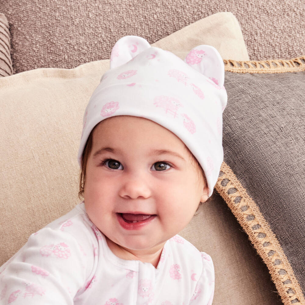 Kissy Kissy-Girls' Soft Pink Sheep Hat | Childrensalon Outlet