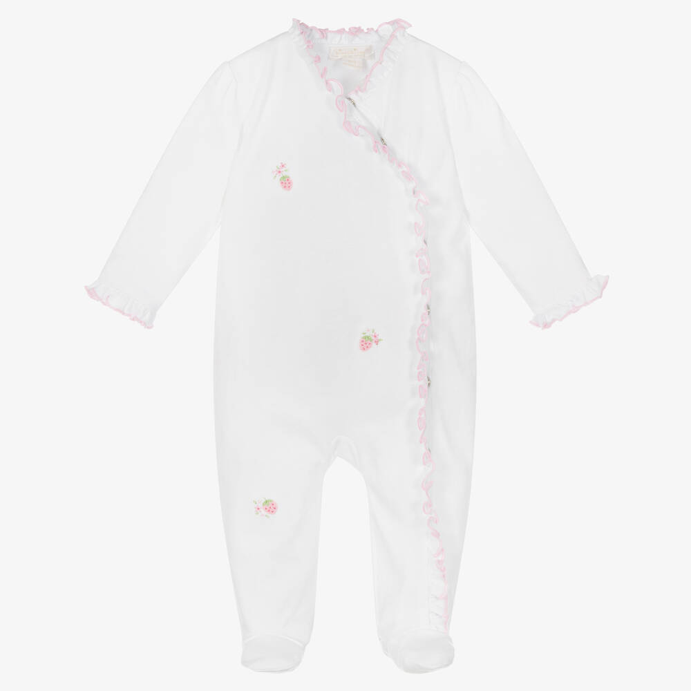 Kissy Kissy - Girls Strawberries On Top Babygrow | Childrensalon