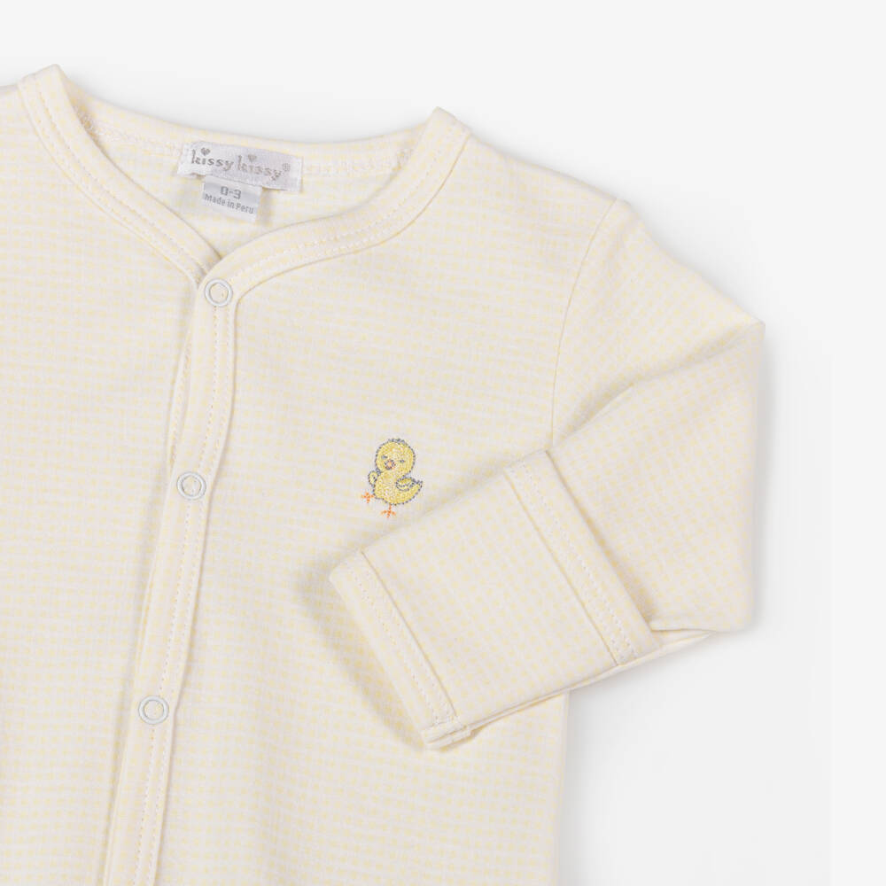 Kissy Kissy-Girls Sunny Chick Pima Cotton Romper | Childrensalon Outlet
