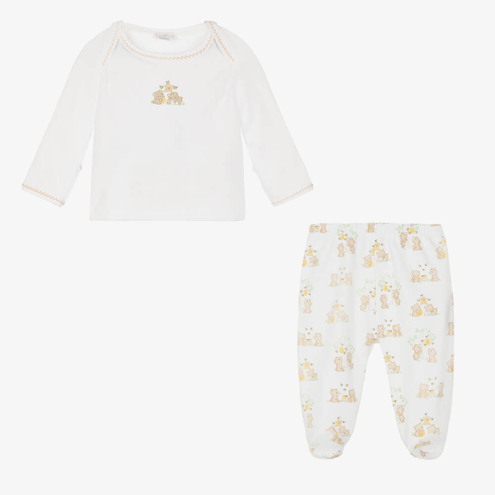 Kissy Kissy-Girls White Bear Dream 2-Piece Set | Childrensalon Outlet