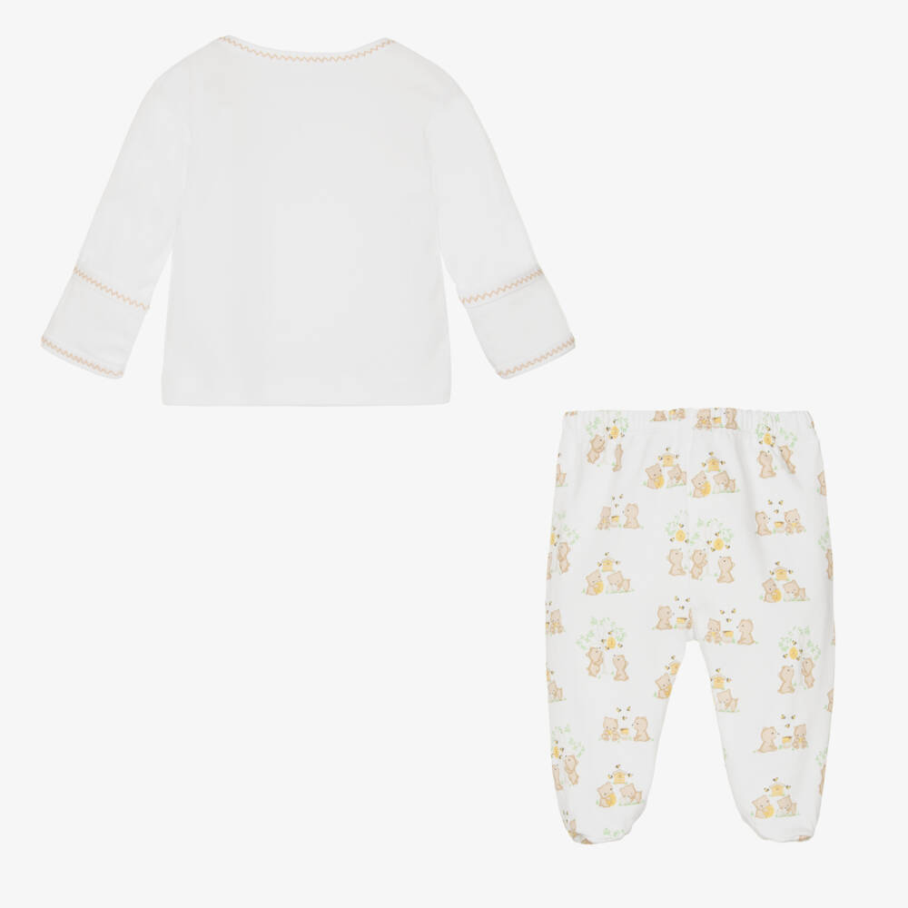 Kissy Kissy-Girls White Bear Dream 2-Piece Set | Childrensalon Outlet