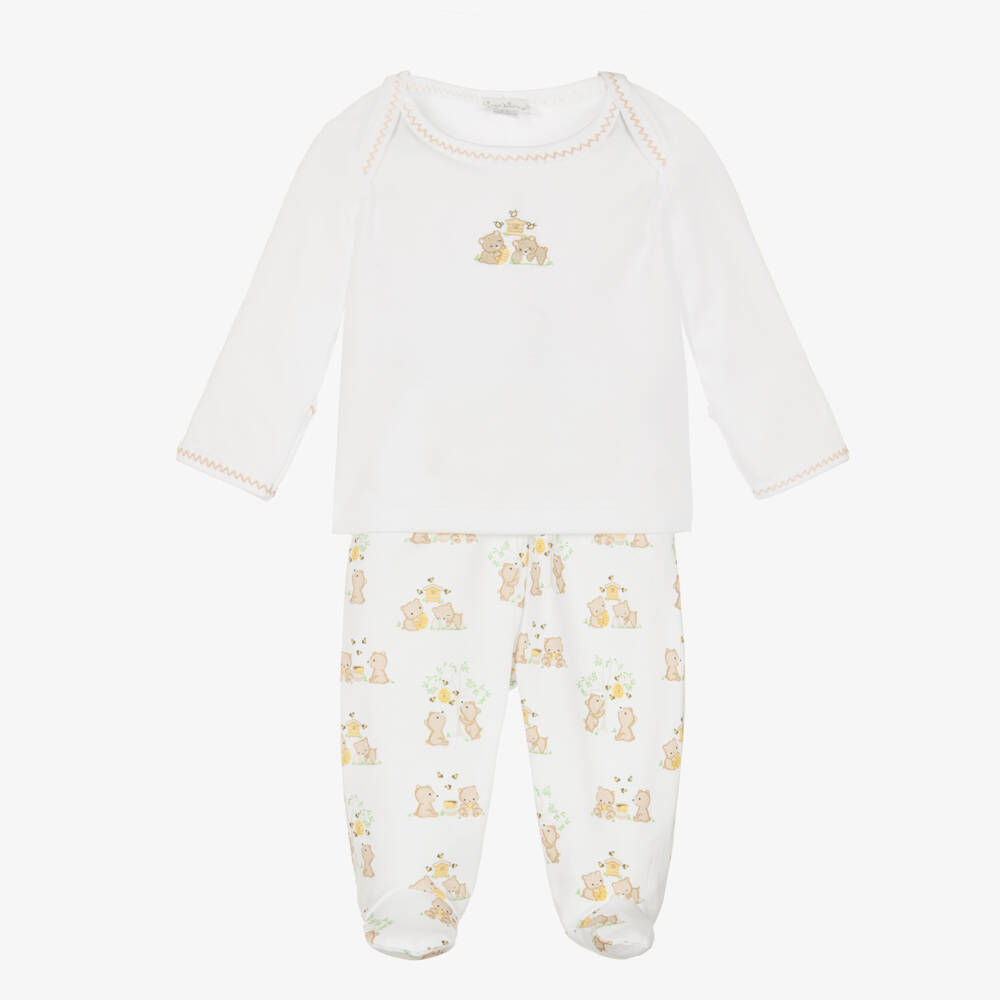 Kissy Kissy-Girls White Bear Dream 2-Piece Set | Childrensalon Outlet