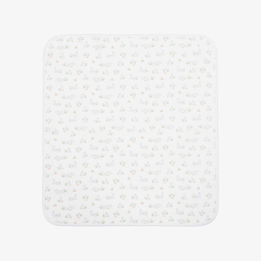 Kissy Kissy-طقم بيبي سوت أبيض للبنات بتطريز أرنب | Childrensalon Outlet