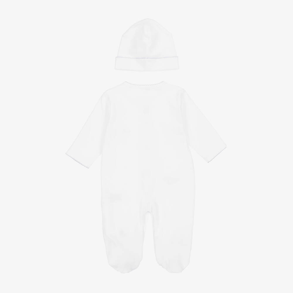 Kissy Kissy-طقم بيبي سوت أبيض للبنات بتطريز أرنب | Childrensalon Outlet