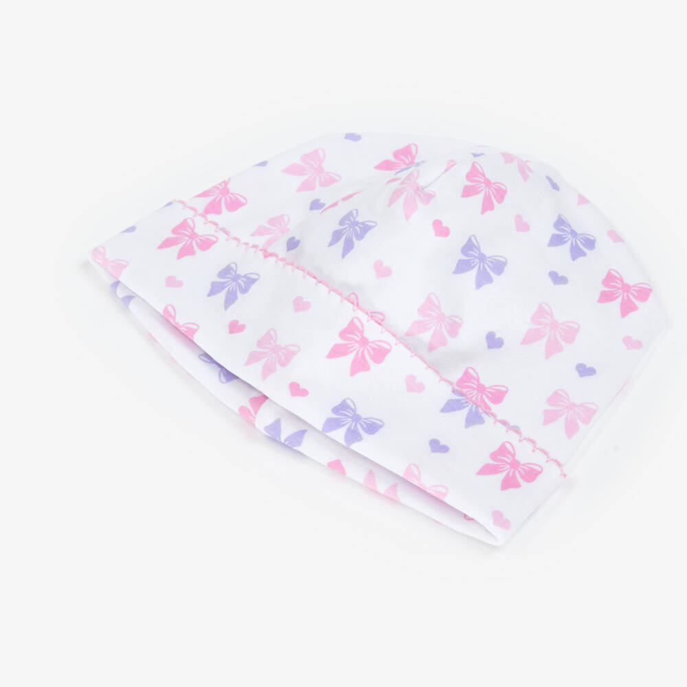 Kissy Kissy-Шляпа из белого хлопка с бантом для девочек | Childrensalon Outlet