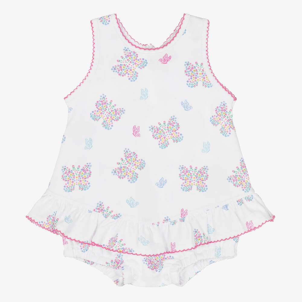 Kissy Kissy-Белый хлопковый песочник для девочек | Childrensalon Outlet
