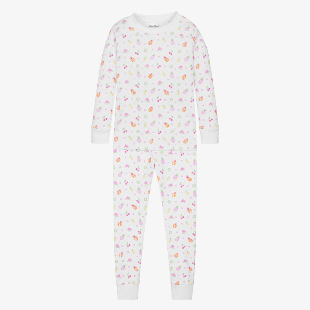 Kissy Kissy-Girls White Cotton Fruit Delight Pyjamas | Childrensalon Outlet