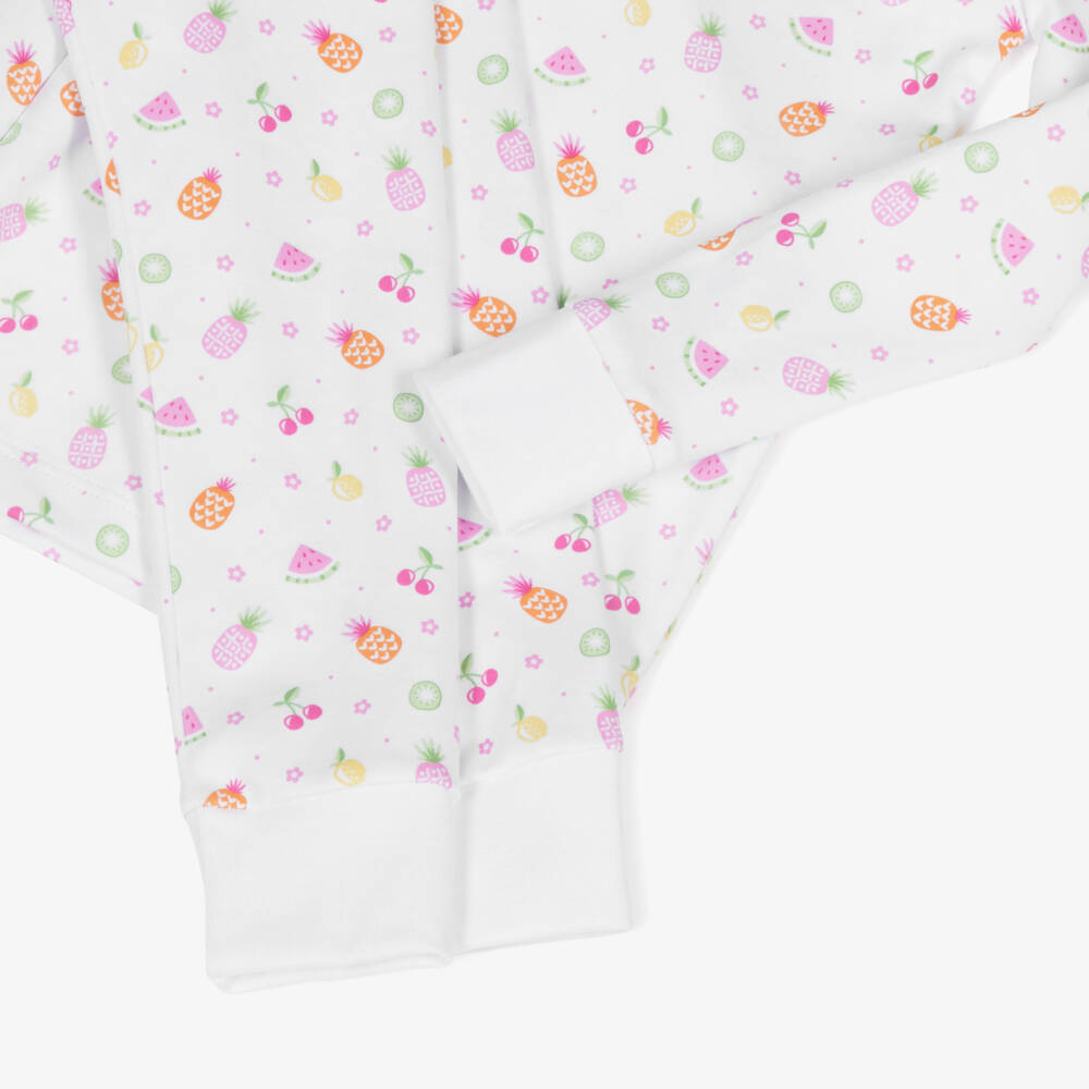 Kissy Kissy-Пижама из белого хлопка с фруктовым узором для девочек | Childrensalon Outlet