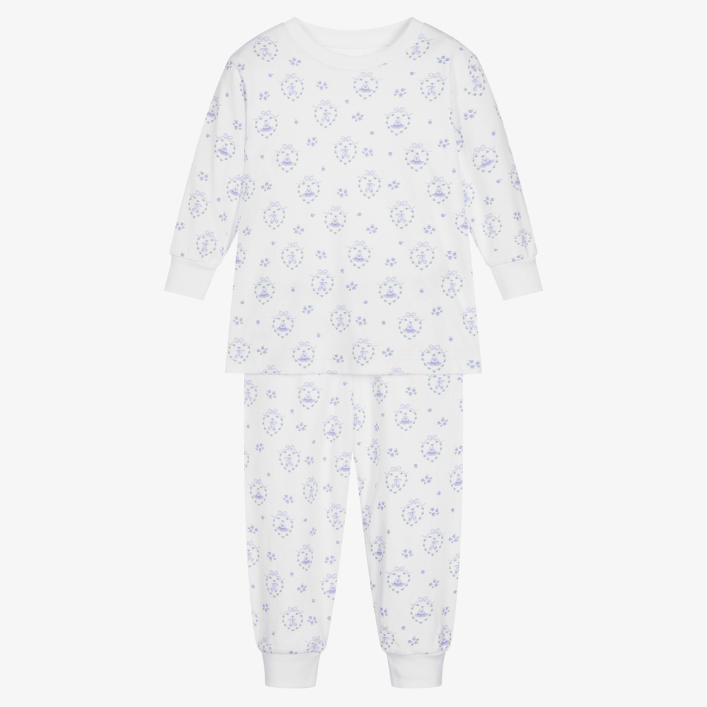 Kissy Kissy - Girls White Cotton Pyjamas | Childrensalon