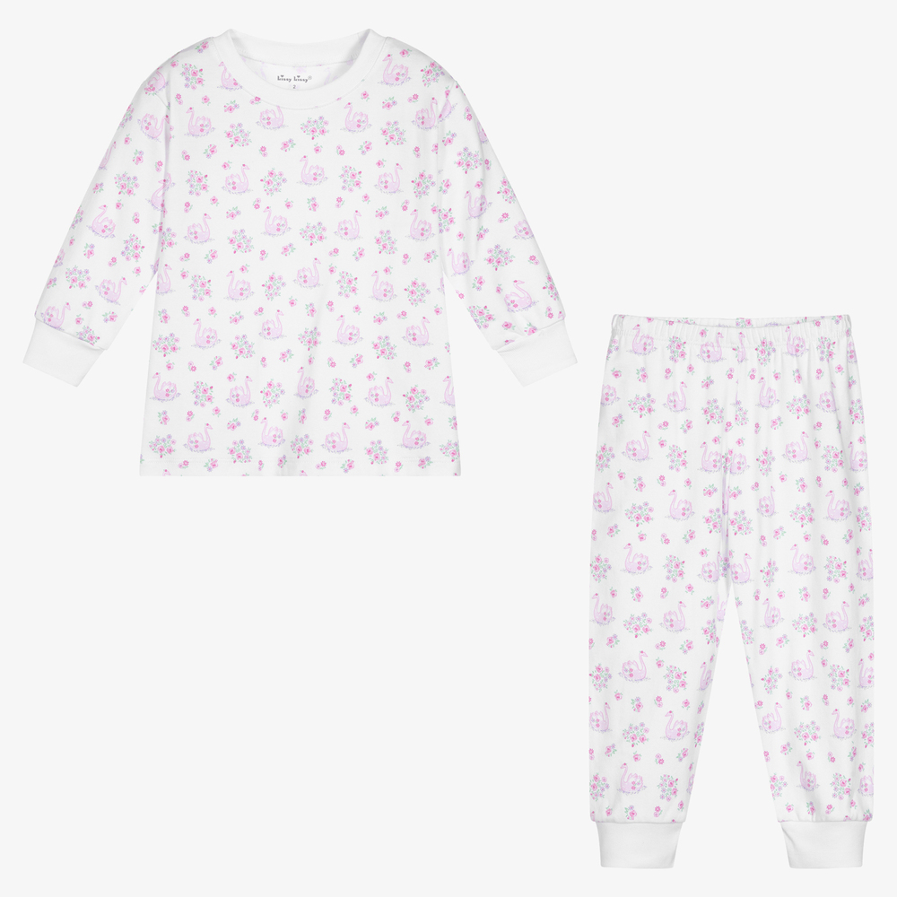 Kissy Kissy-Girls White Cotton Pyjamas | Childrensalon Outlet