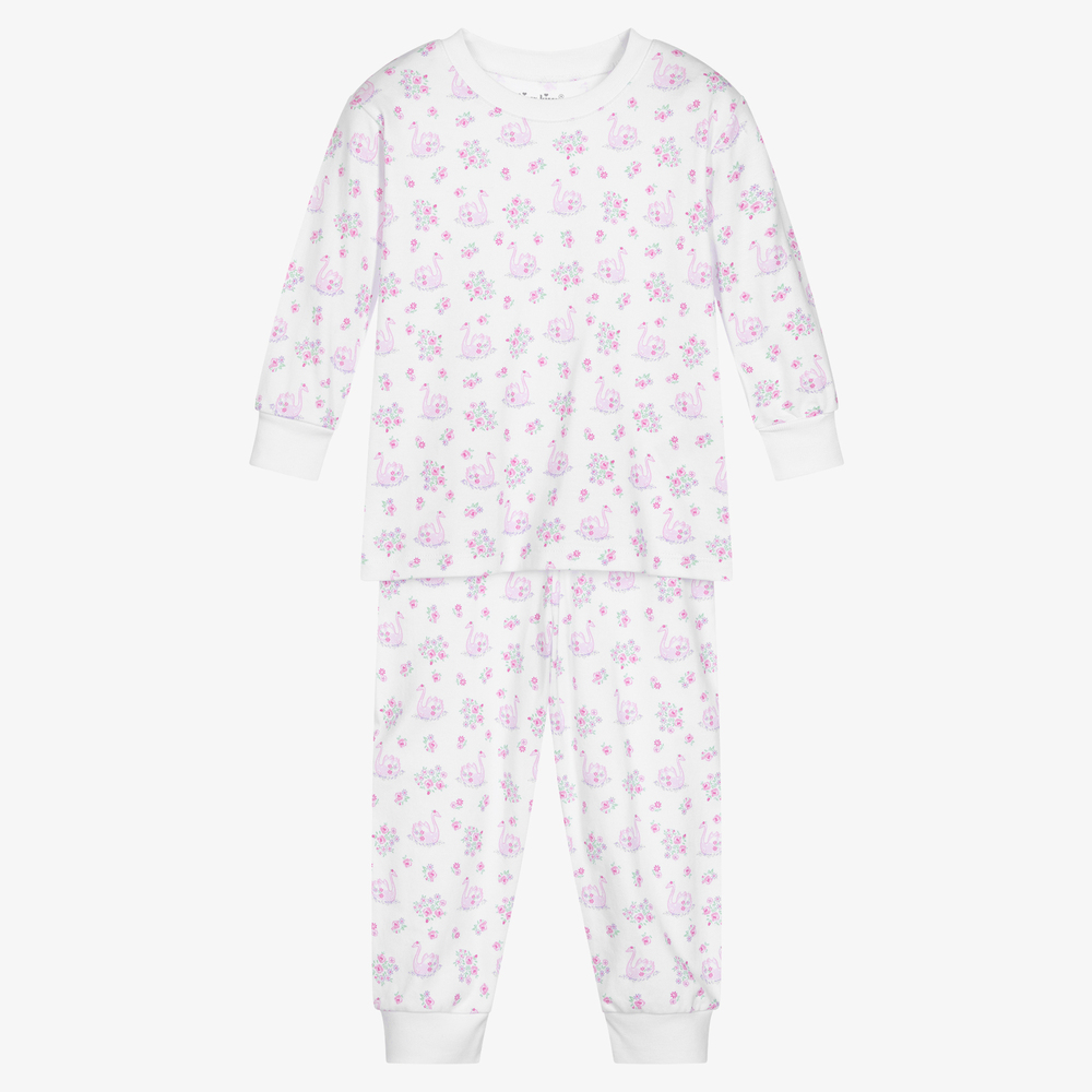 Kissy Kissy - Girls White Cotton Pyjamas | Childrensalon