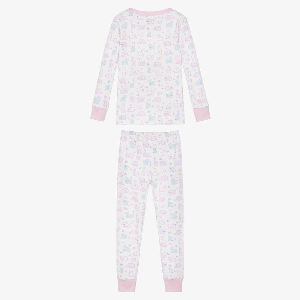 Kissy Kissy-Girls White Elephant Heart Pyjamas | Childrensalon Outlet