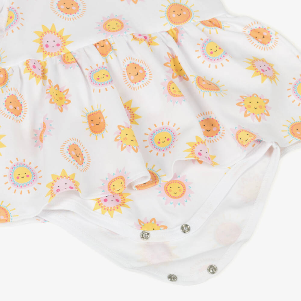 Kissy Kissy-Girls White Pima Cotton Sun Dress | Childrensalon Outlet