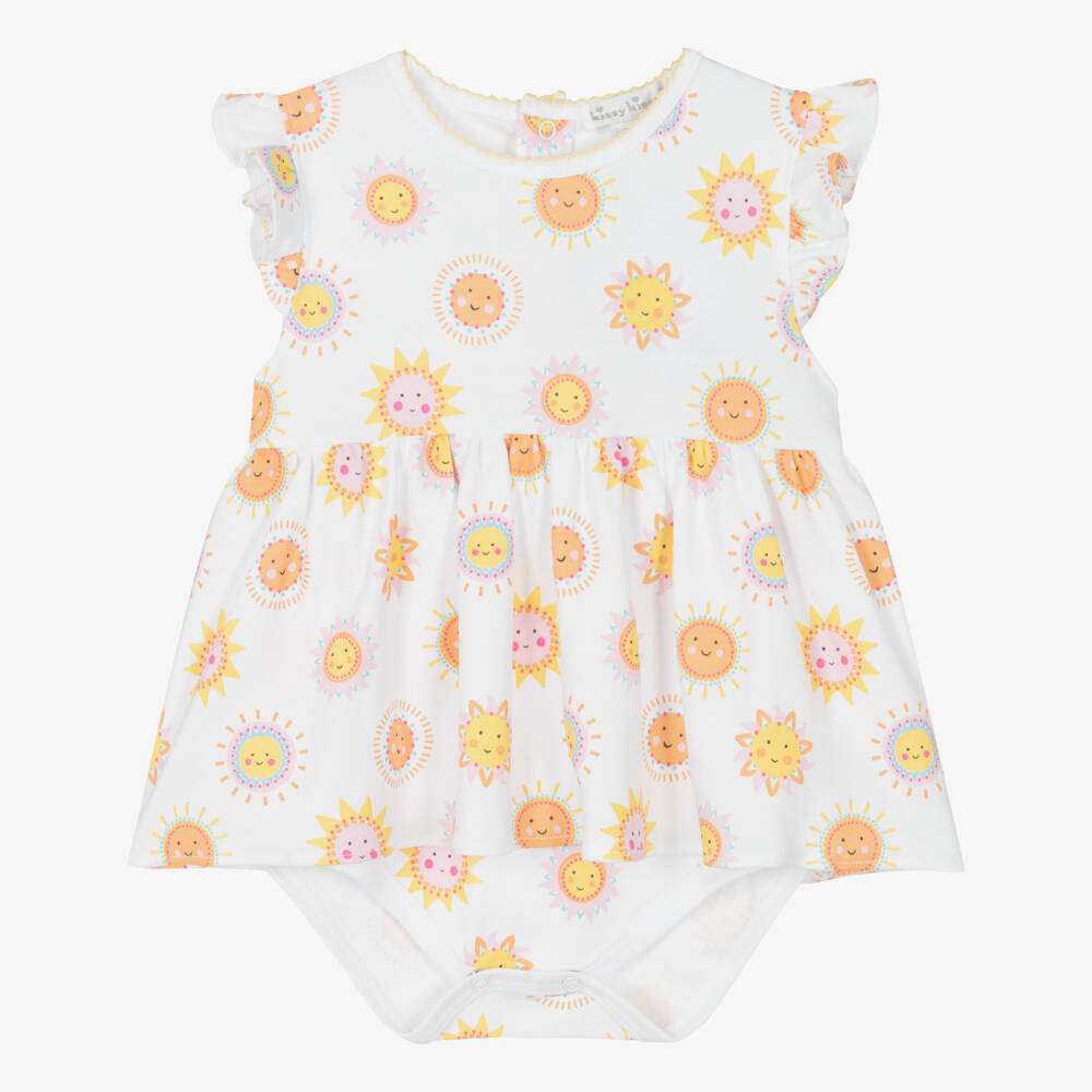 Kissy Kissy-Белое платье из хлопка Пима для девочек | Childrensalon Outlet
