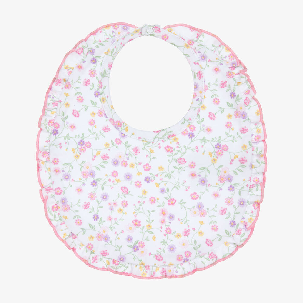 Kissy Kissy-Слюнявчик с цветочным узором розовый и белый для девочек | Childrensalon Outlet