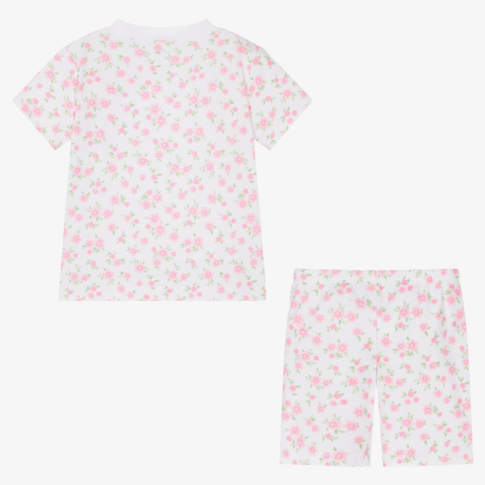 Kissy Kissy-Бело-розовая короткая пижама в цветочек для девочек | Childrensalon Outlet