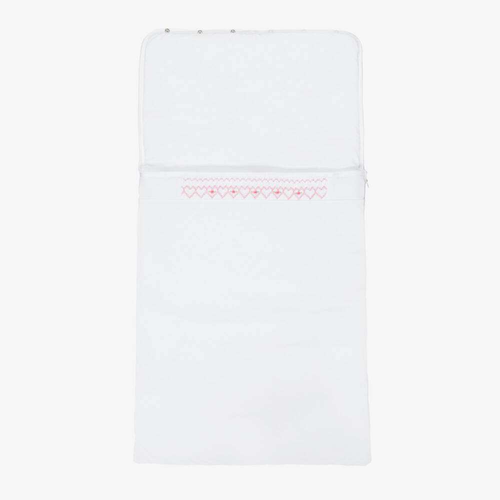 Kissy Kissy-Girls White Rose Embroidered Nest | Childrensalon Outlet