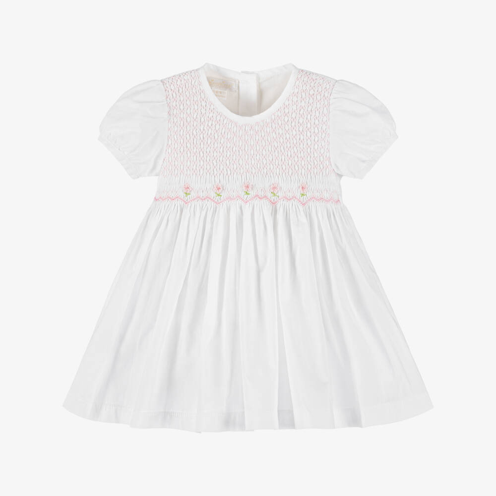 Kissy Kissy-Платье с цветочным узором для девочек белое | Childrensalon Outlet