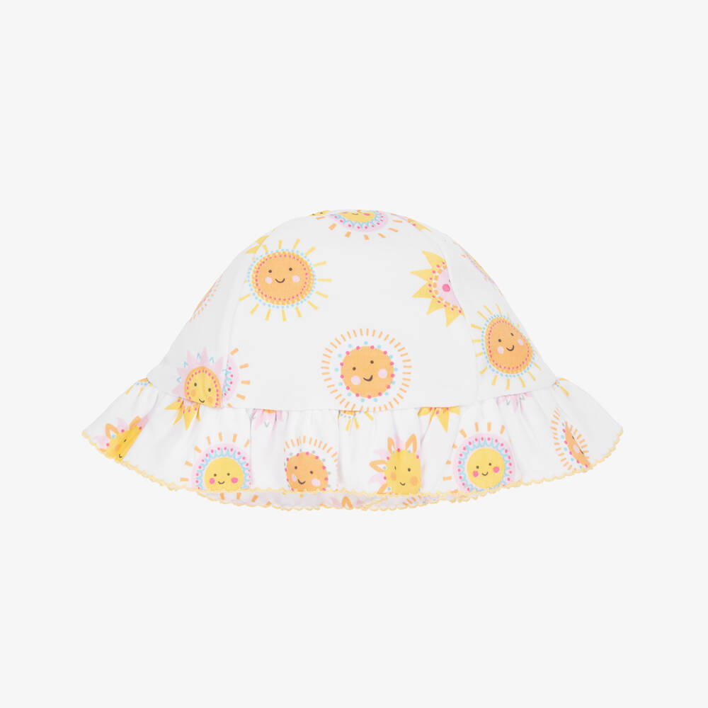 Kissy Kissy-Girls White Sunny Delight Hat | Childrensalon Outlet