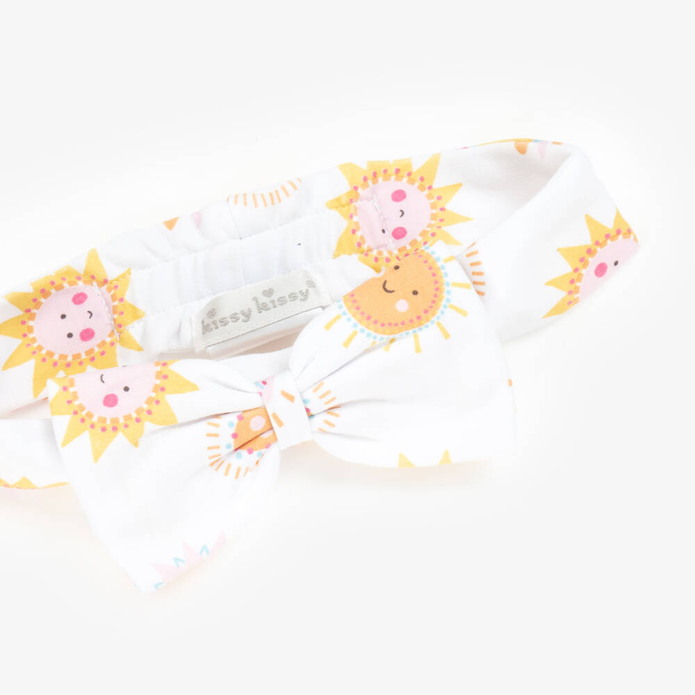 Kissy Kissy-Girls White Sunny Smiles Headband | Childrensalon Outlet