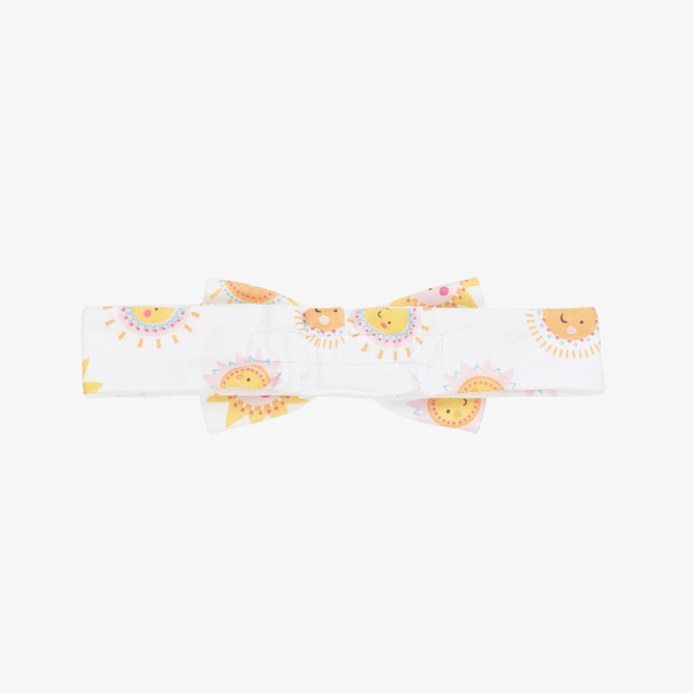 Kissy Kissy-Girls White Sunny Smiles Headband | Childrensalon Outlet