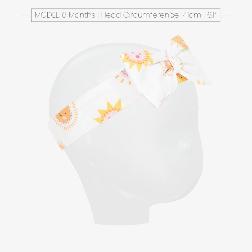 Kissy Kissy-Girls White Sunny Smiles Headband | Childrensalon Outlet