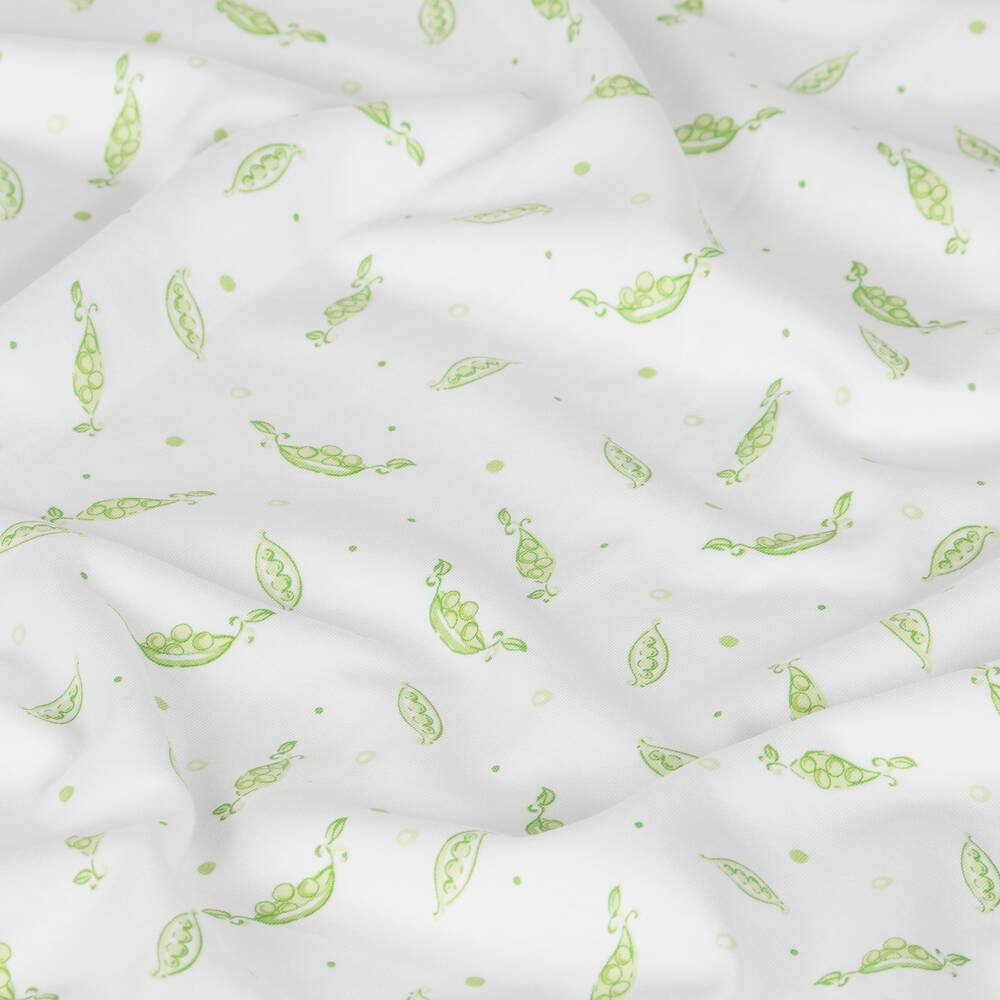 Kissy Kissy-Green Peas Pima Cotton Blanket (72cm) | Childrensalon Outlet