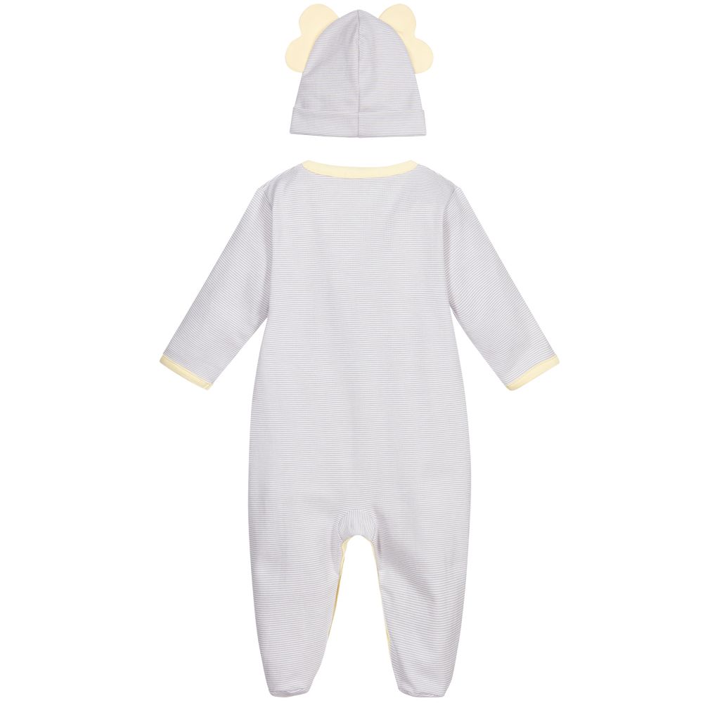 Kissy Kissy-Серый комплект из комбинезона-слипа и шапочки для малышей | Childrensalon Outlet