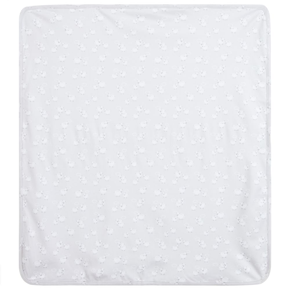 Kissy Kissy-Grey Sheep Blanket (74cm) | Childrensalon Outlet