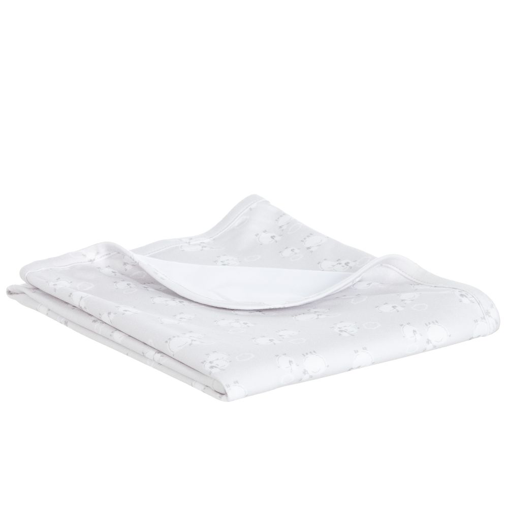 Kissy Kissy-Серый плед с овечками (74 см) | Childrensalon Outlet