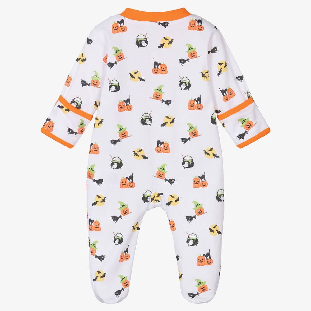 Kissy Kissy-Hello Halloween Pima Cotton Babygrow | Childrensalon Outlet