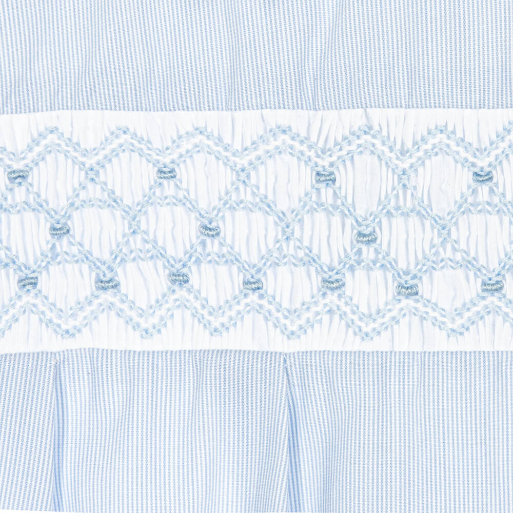 Kissy Kissy-Infant Boys Smocked Cotton Romper | Childrensalon Outlet