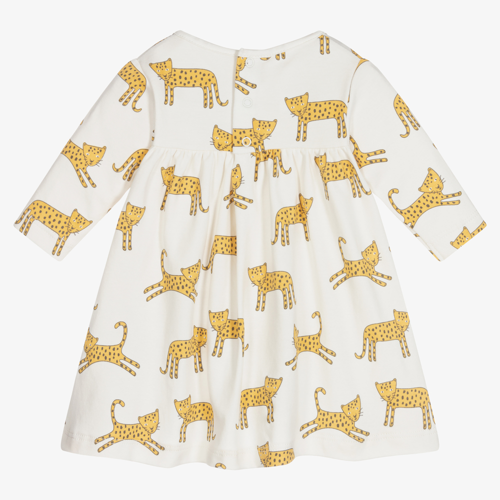 Kissy Kissy-Ivory Pima Cotton Leopard Dress | Childrensalon Outlet