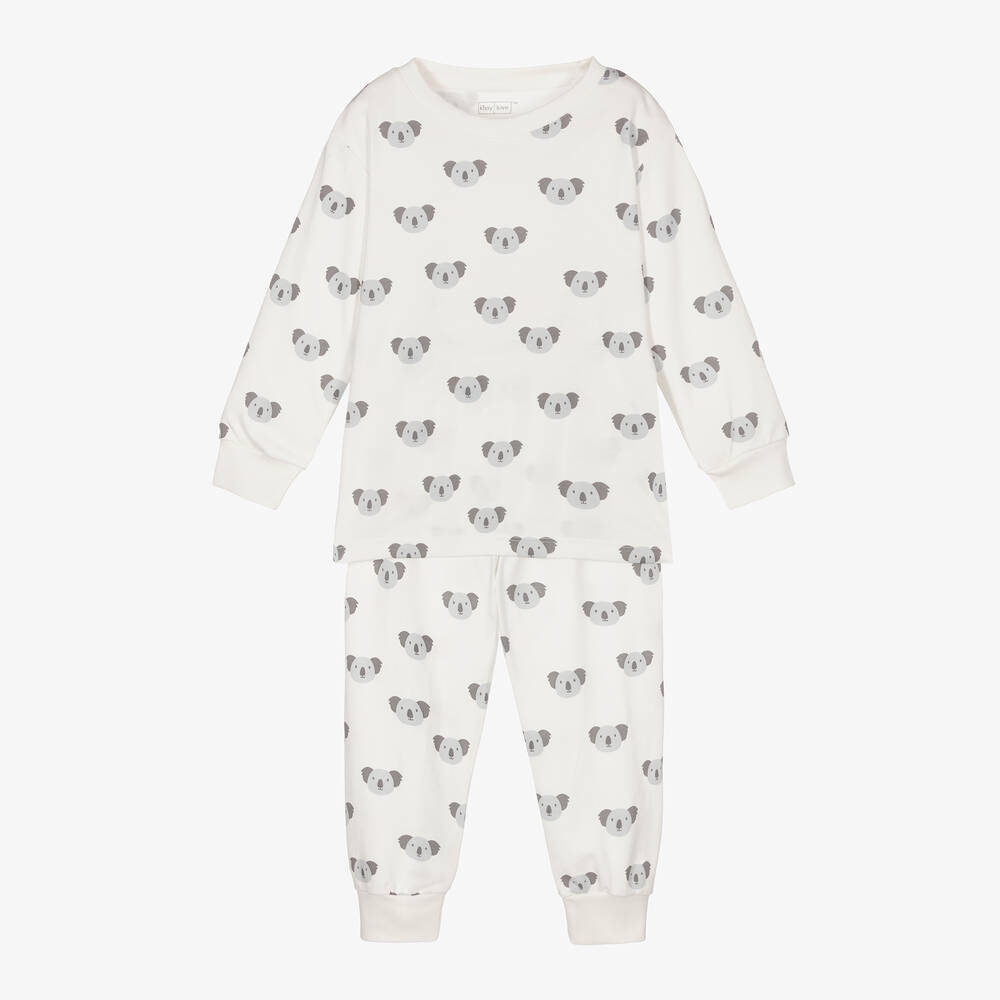 Kissy Kissy Kissy Love - Pyjama ivoire en coton Pima | Childrensalon