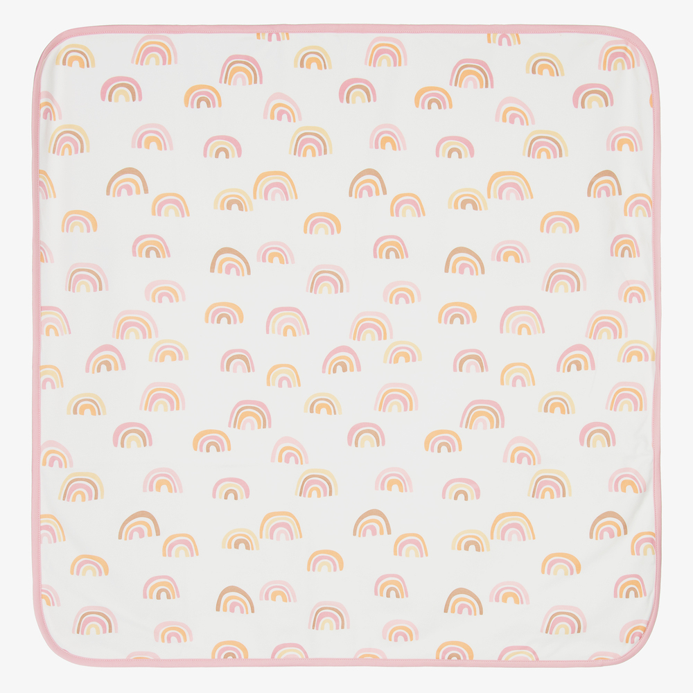 Kissy Kissy - Ivory Rainbow Blanket (72cm) | Childrensalon