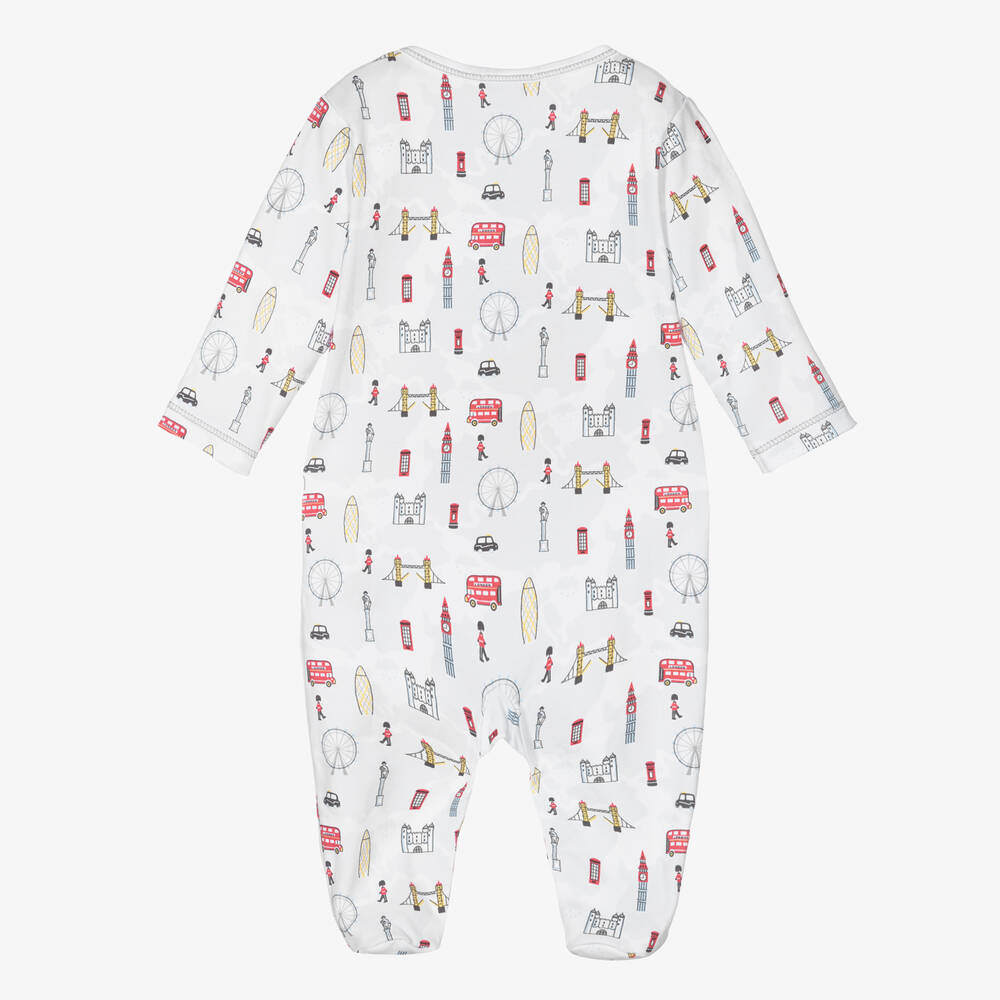 Kissy Kissy-Ivory Town Pima Cotton Babygrow | Childrensalon Outlet