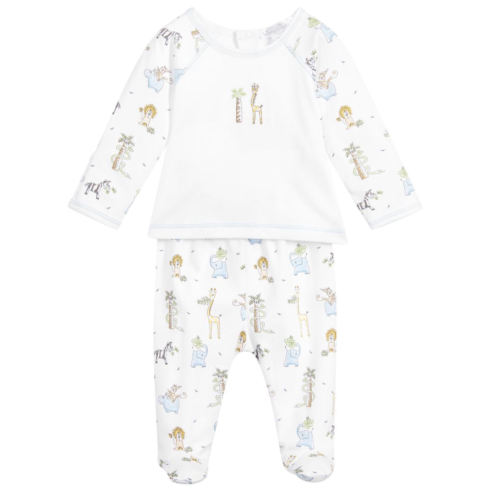 Kissy Kissy - Jungle 2 Piece Babygrow | Childrensalon